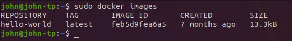 docker-images-command